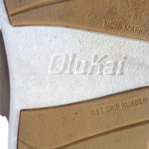 O'lakai Kohu White Sneakers Classic Tennis Shoes Men's size 7 - Picture 9 of 13